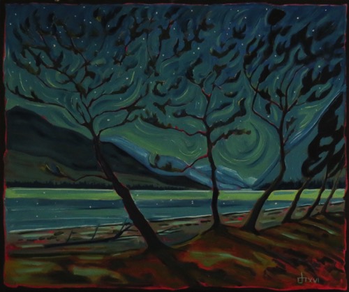 Waterton Mood-Night Beside the Lake
sold